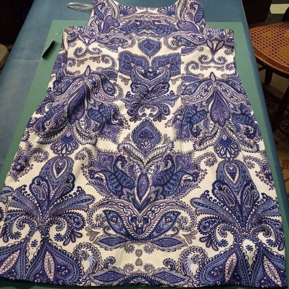 NWT Alyx 16W Sleeveless Midi Paisley Dress Cottagecore Grandmacore Granny Chic - Picture 6 of 6